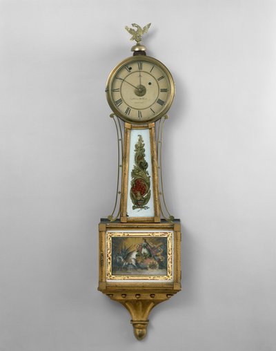 Wanduhr, aus der Werkstatt von Aaron Willard Sr. oder Aaron William Jr., Boston, 1802-30 von American School